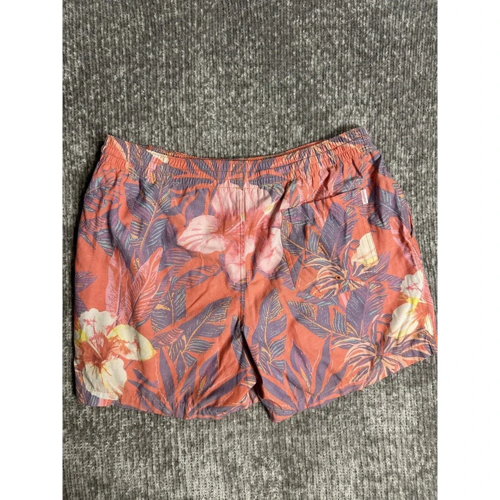 Chubbies Swim Shorts Mens Medium Multicolored Floral Drawstring Pockets